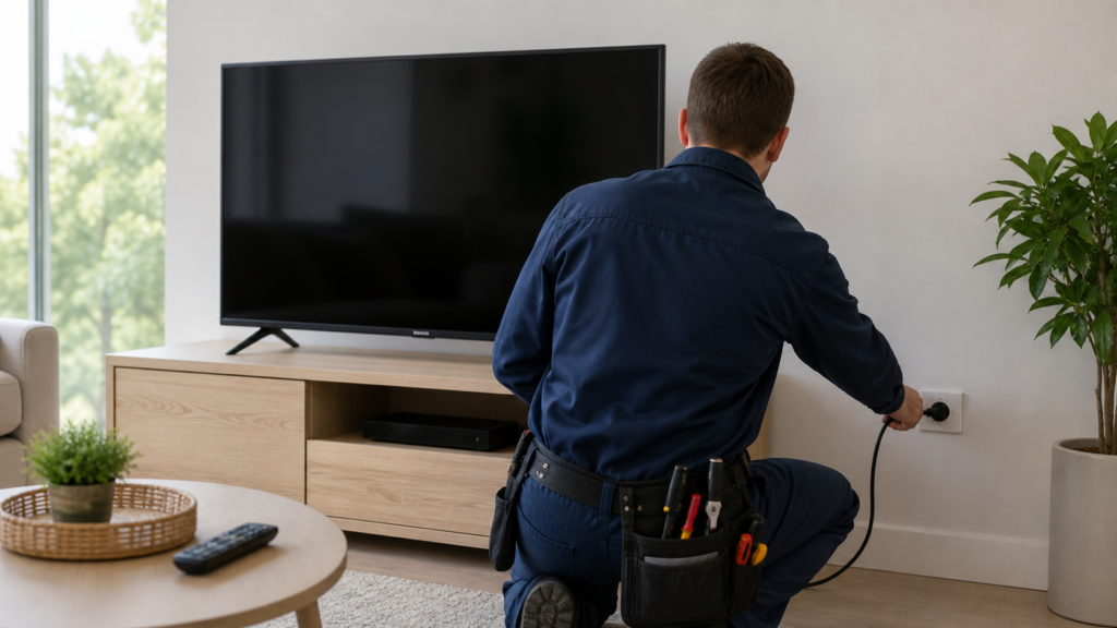 Proč elektrikář vypíná televizi ze zásuvky a nestačí mu jen ovladač