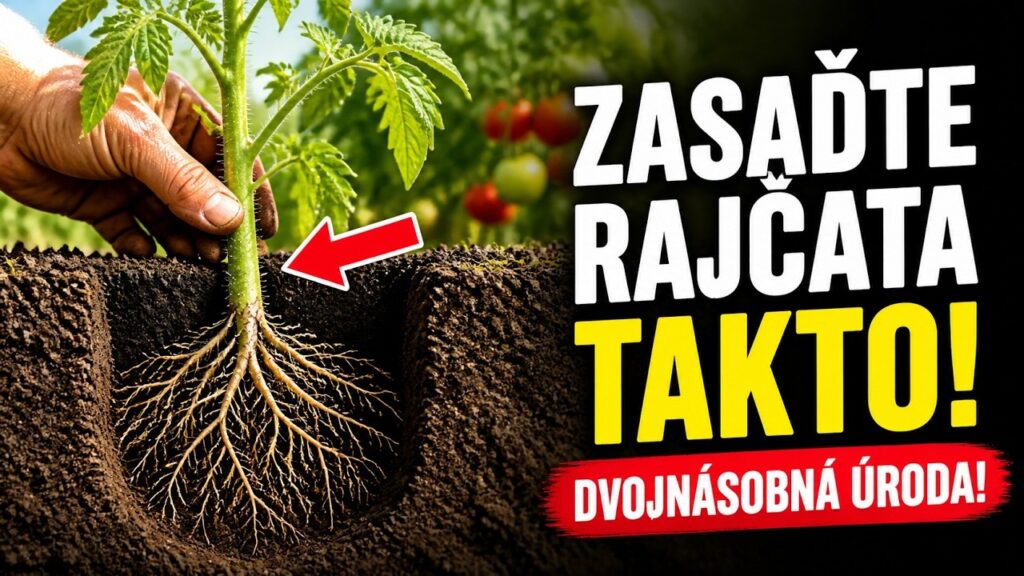 Sázejte rajčata naležato: vytvoří silnější kořeny a mohou dát víc plodů