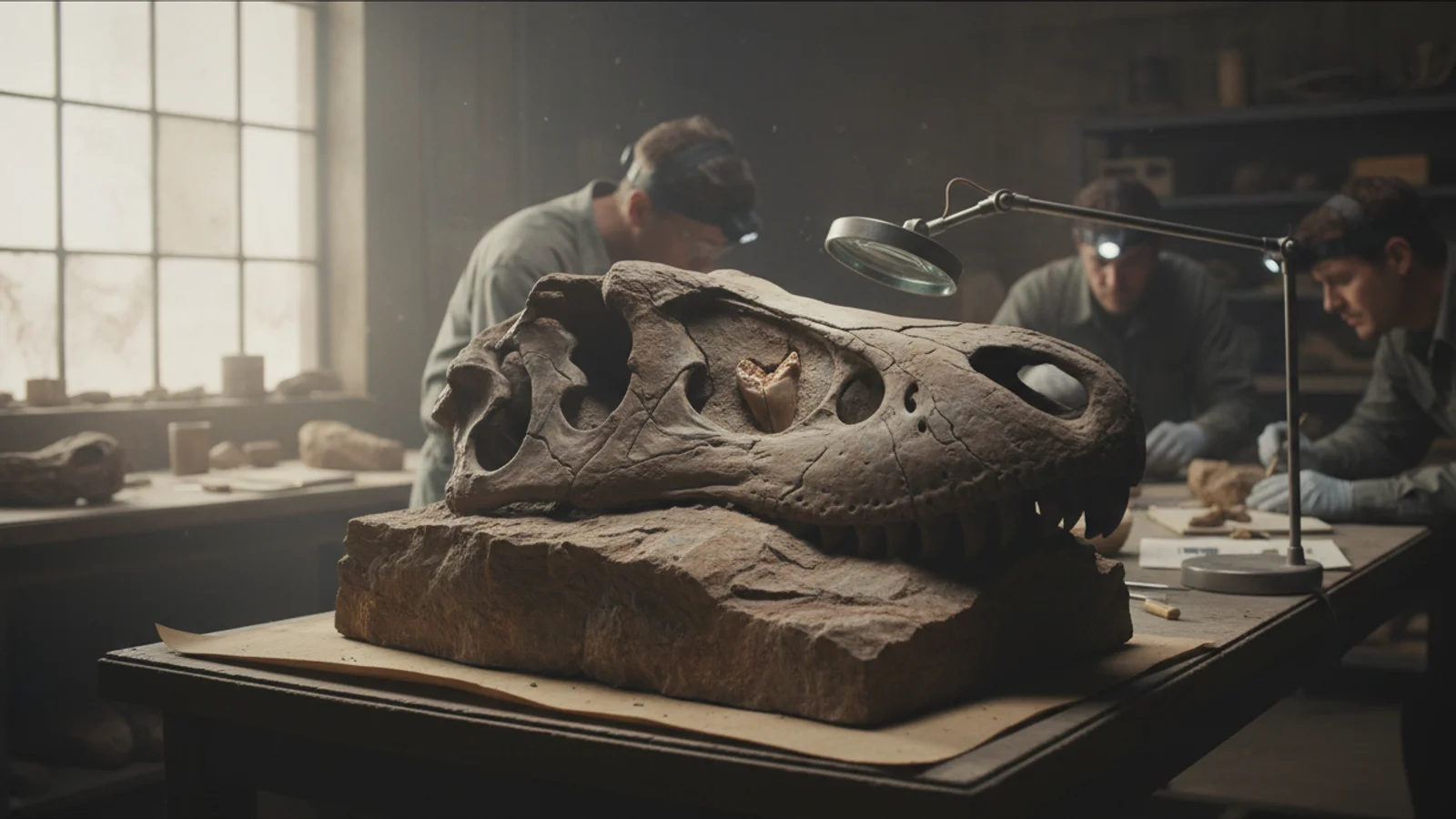 Zub zabodnutý v lebce odhaluje brutální útok tyranosaura před 66 miliony let